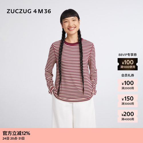 ZUCZUG4M36弹力针织布长袖T恤