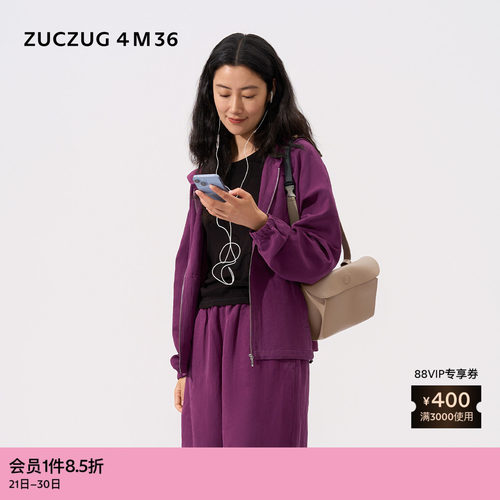 ZUCZUG4M36丝麻带帽夹克