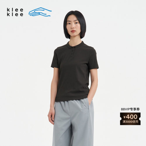 KleeKlee环保棉罗纹POLO领T恤