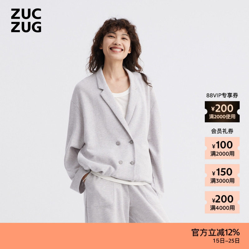 ZUCZUG素然薄拉架针织布外套