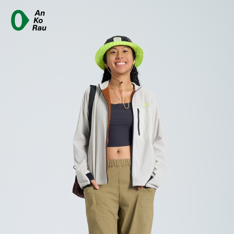 AnKoRau休闲宽松轻量拼接外套