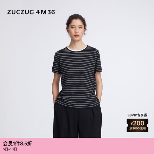 ZUCZUG4M36针织布合体短袖T恤
