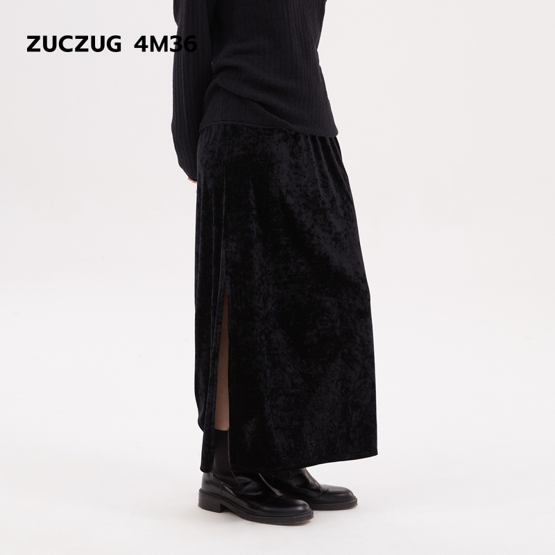 ZUCZUG4M36经典光泽丝绒长半裙