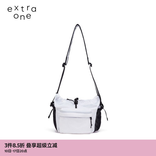 extraone尼龙布简约气质斜背包