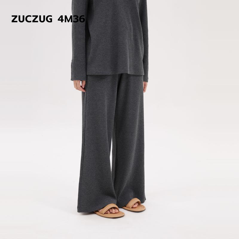 ZUCZUG4M36华夫格全长阔腿裤