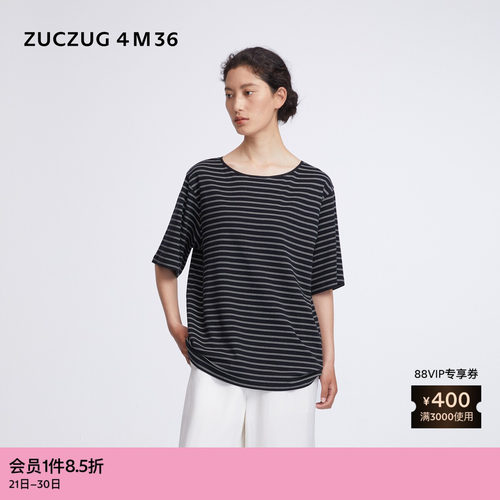 ZUCZUG4M36针织布宽松半袖T恤