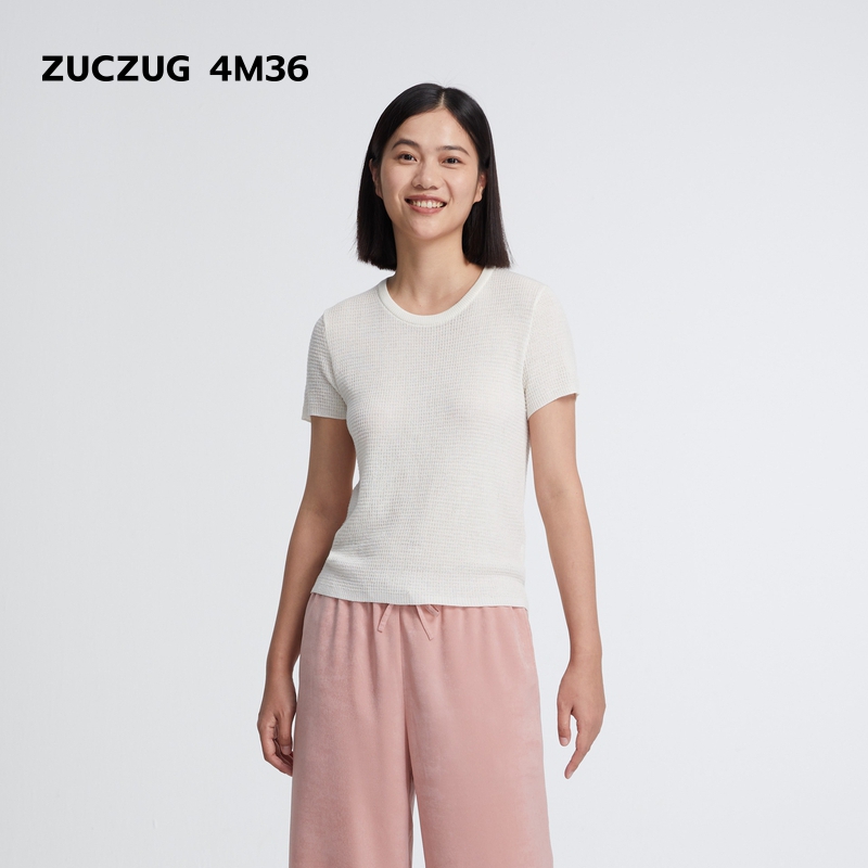 ZUCZUG4M36横机小圆领短袖T恤