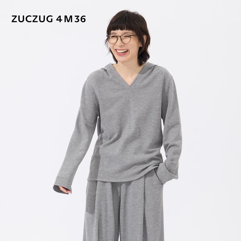 ZUCZUG4M36空气层V领带帽卫衣