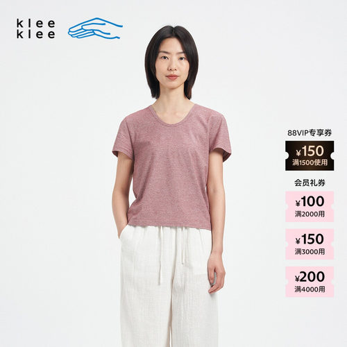 KleeKlee女士U型领短袖T恤