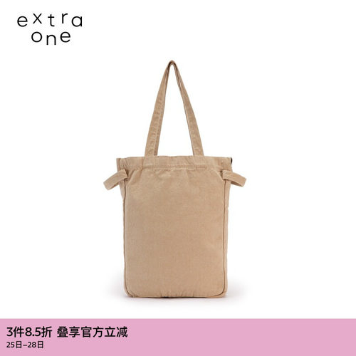 extraone休闲牛仔布单肩包