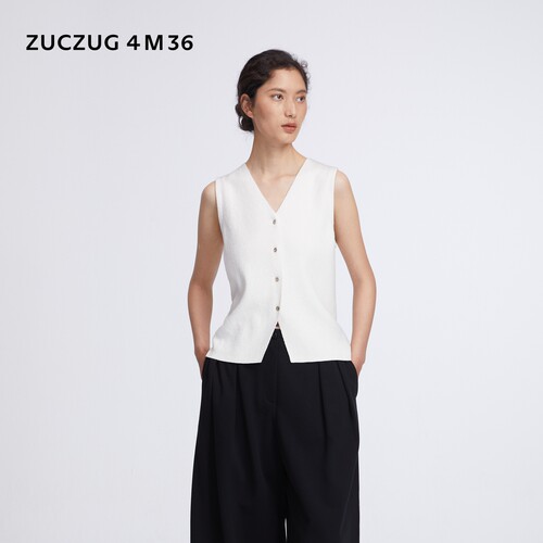 ZUCZUG4M36女士肌理感横机马甲