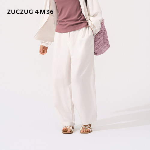 ZUCZUG4M36休闲丝麻锥裤
