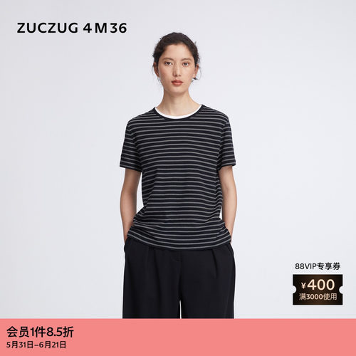 ZUCZUG4M36针织布合体短袖T恤