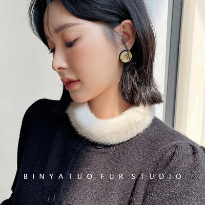 秋冬女士精巧版水貂围脖