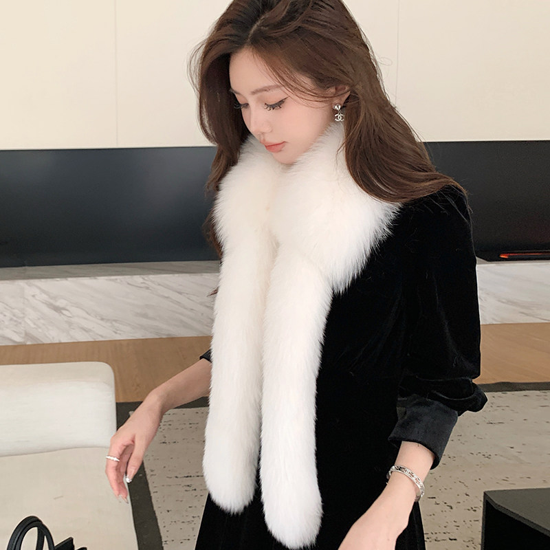 宾雅图 新款流苏狐狸毛围巾女冬季保暖皮草围脖韩版百搭加厚真皮,服饰配件/皮带/帽子/围巾,围巾/丝巾/披肩,淘宝优惠券,粉丝福利购,淘宝优惠卷