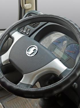 陕汽德龙X3000新M3000S F3000/X6000/k3000轩德X6X9真皮方向盘套
