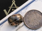 St.Z 经典 手工银饰CCRA01 Studio 美国摩根银币戒指