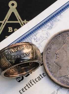 经典美国摩根银币戒指 手工银饰CCRA01-04 St.Z Studio