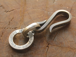 美国摩根银币简易钩子EDC配饰 钥匙扣 St.Z Studio原创设计EDHK02