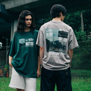 印花水洗T恤 FINEST系列250克重磅纯棉美式 顽童MJFRESH MUZHA’S