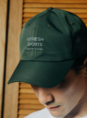 顽童MJFRESH SPORTS系列字母街头鸭舌帽休闲运动棒球帽 男女同款