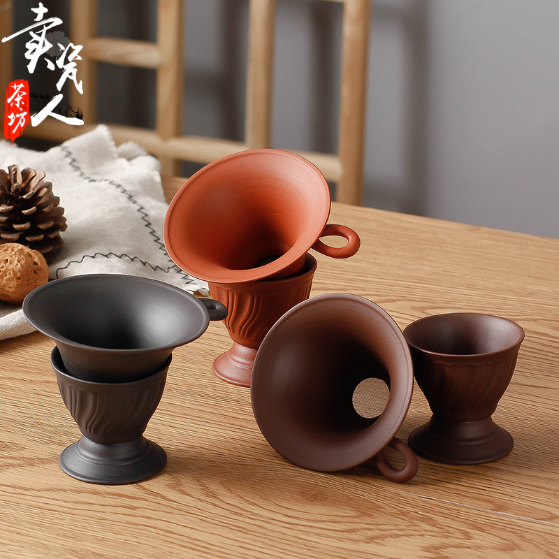 紫砂配件陶瓷过滤网功夫茶具