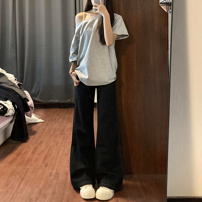 巨显瘦！版型不挑人，微喇牛仔裤