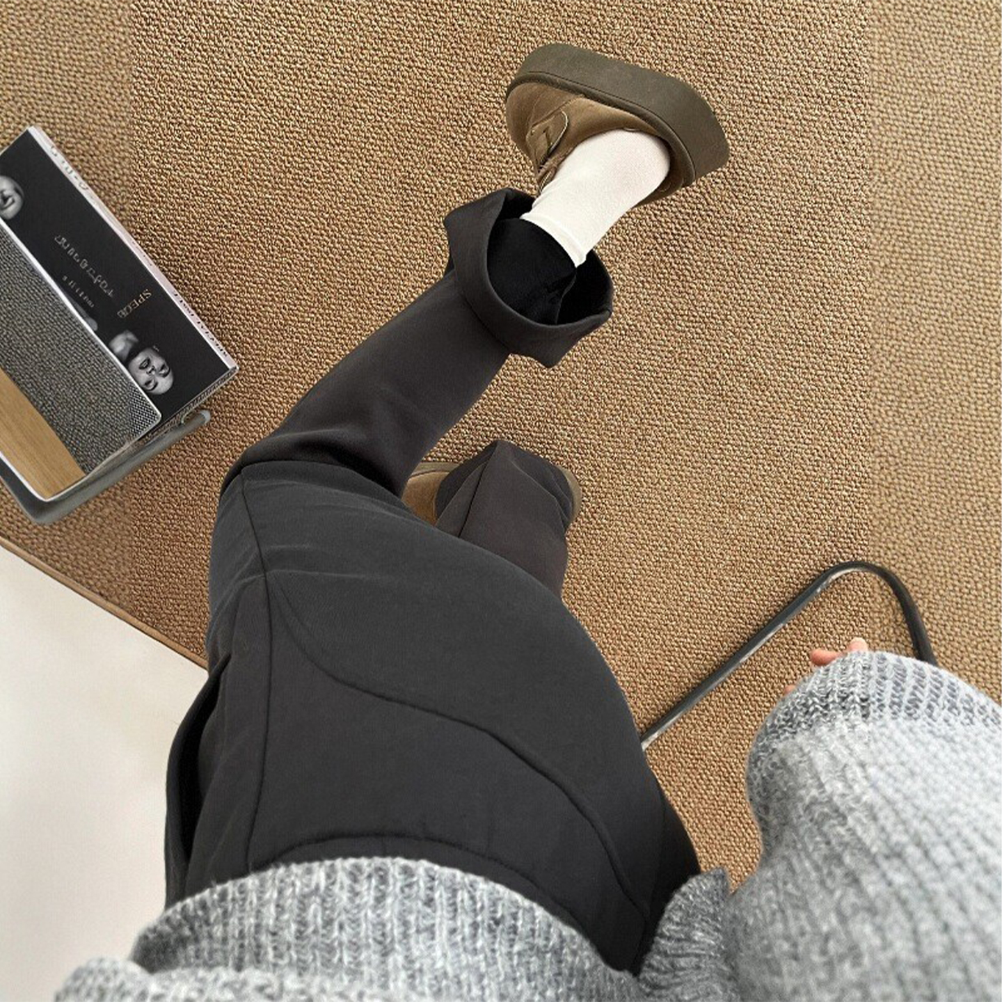 显瘦的尽头是微喇休闲裤~