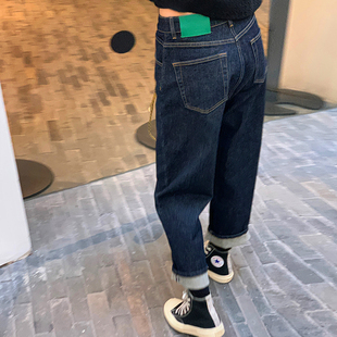 梨型身材裤 大码 胖妹妹宽松显瘦直筒老爹哈伦裤 女2025新款 子 牛仔裤