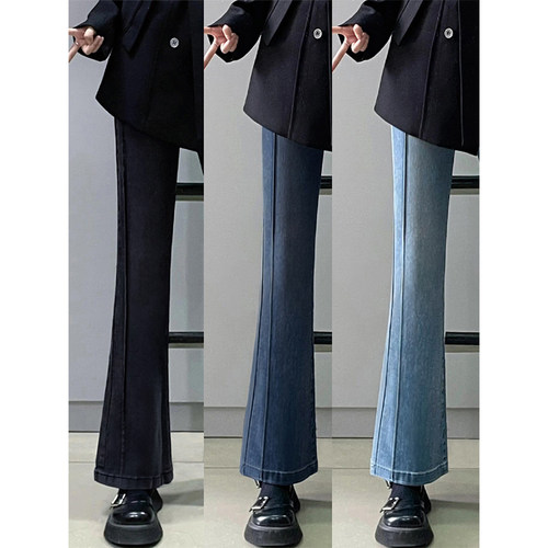 巨显瘦！不挑腿型的微喇牛仔裤~