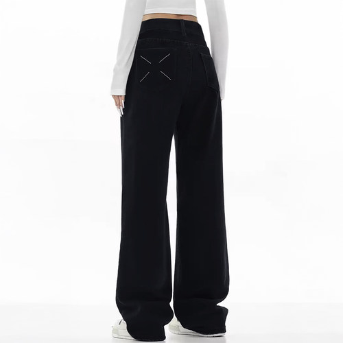 巨遮胯！显瘦就买它阔腿牛仔裤~