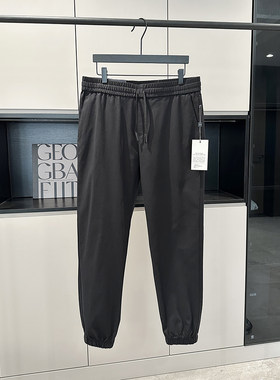 H 狗 新品韩版高端男士休闲裤子松紧腰运动长裤 有弹性
