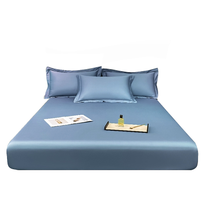 A类长绒棉纯色全包床罩