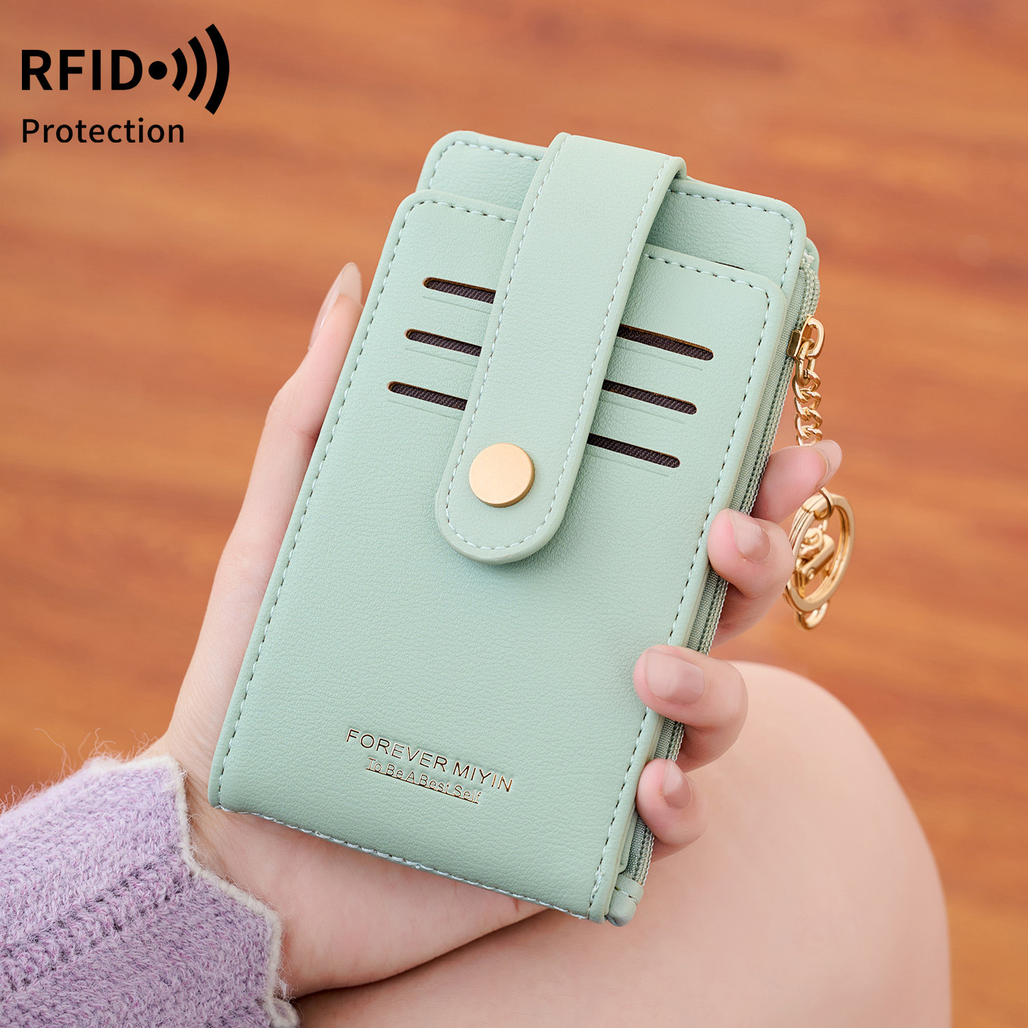 米印RFID防盗刷折叠女士短钱包新款多功能纯色简约卡包零钱包,箱包皮具/热销女包/男包,钱包,淘宝优惠券,粉丝福利购,淘宝优惠卷