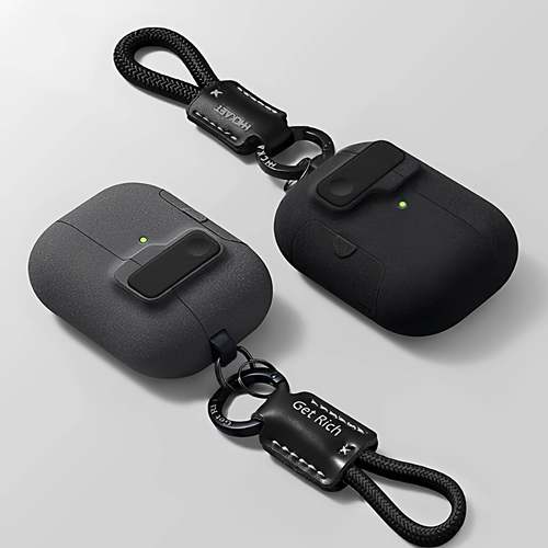 适用苹果新款airpods4保护壳airpodspro3降噪版耳机套磁吸3代高颜值男生设计感二代锁扣款4代硅胶防开盖pro2