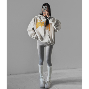 款 LAG2025冬季 时尚 纯色修身 韩国正品 松紧腰百搭休闲打底长裤 女装