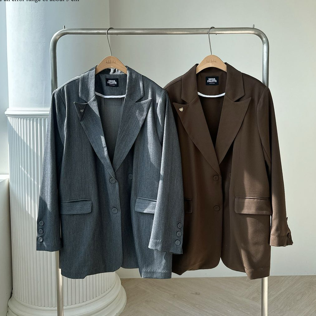 戗驳领干练有型通勤风西服西装