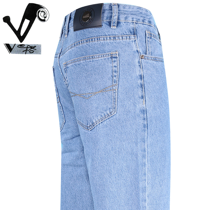 V格牛仔裤男宽松直筒2025新款