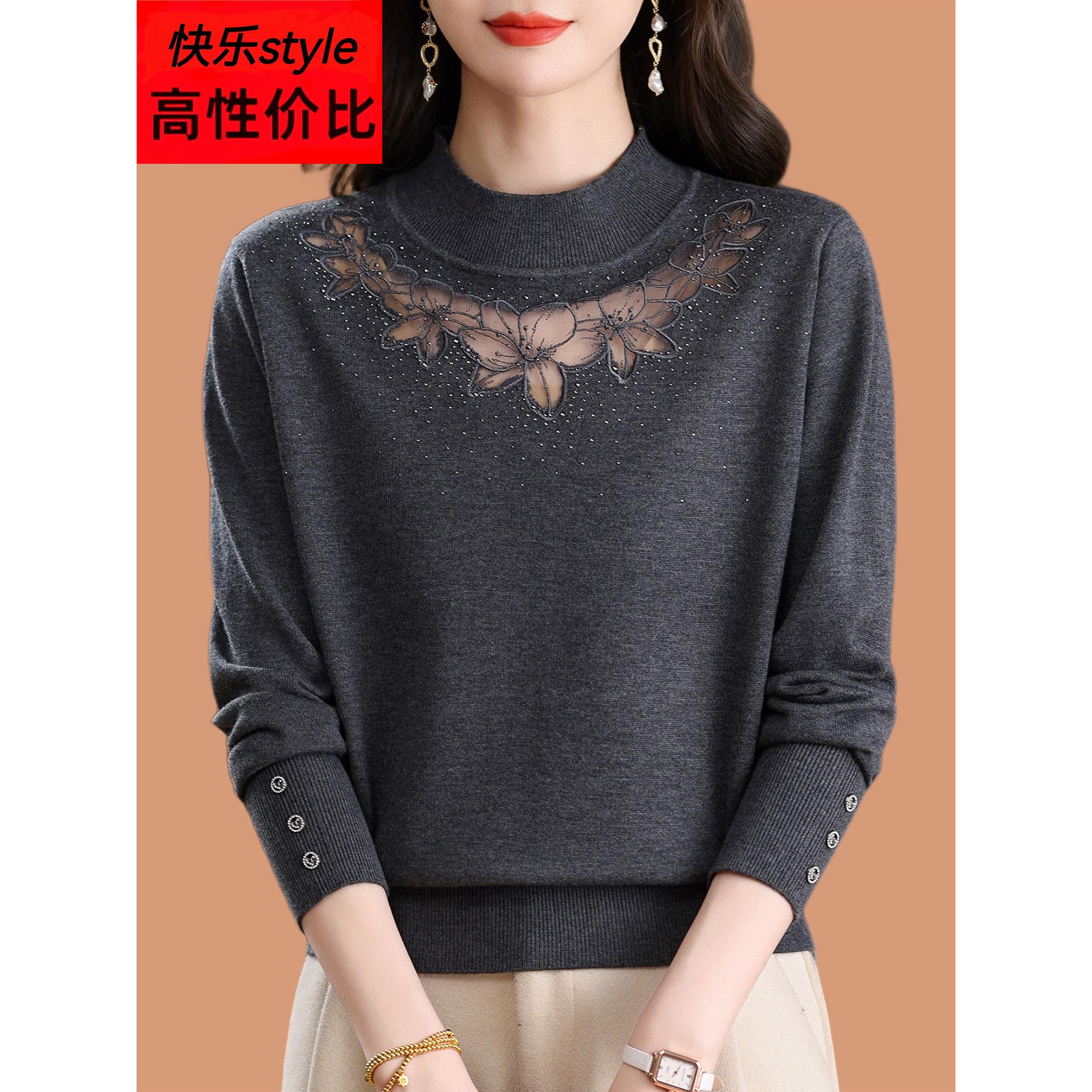 2025新款今年流行爆款配裙子的毛衣女秋冬高级绝美镂空打底羊毛衫