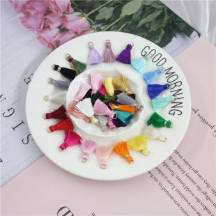 迷你2cm带圈小流苏 10个 古风diy香包扇子饰品书签钥匙扣吊穗 包邮