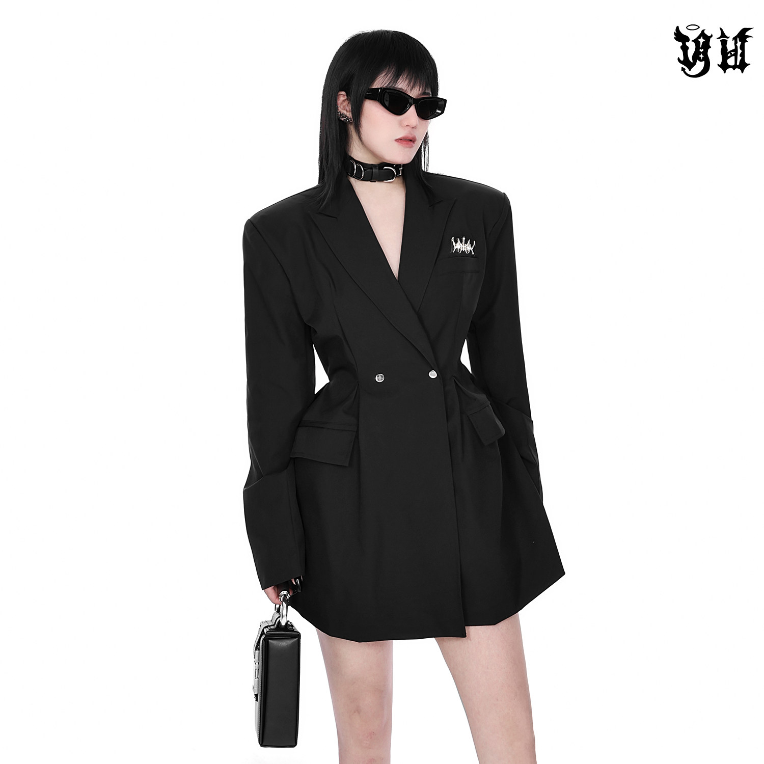 yubaby【机能西装】暗黑风机能面料功能性轻便沙漏版型气场垫肩