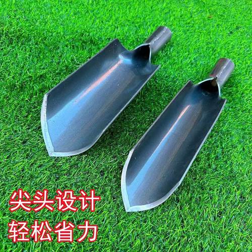 新款加厚尖头洛阳铲挖洞打洞铲子取土掏土工具勘探挖洞半圆筒子铲