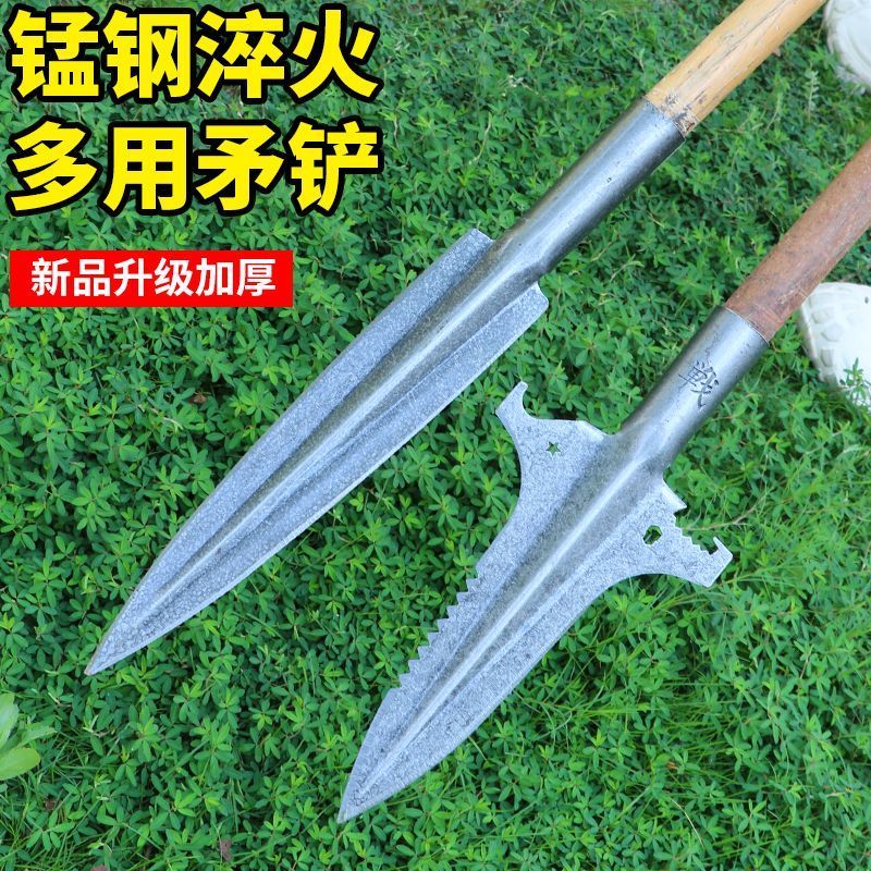 战弋形多功能户外工具锹铲子户外野营开山巡山园艺尖头工具