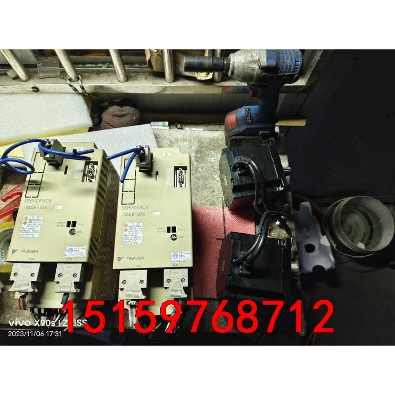 安川伺服驱动电机两套，型号：SGDB-15ANYB/SGMP议价