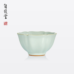自慢堂静客杯景德镇陶瓷高端主人杯个人专用喝茶品茗杯不言美器