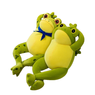 搞怪青蛙公仔孤寡单身蛙毛绒玩具沙雕玩偶男生摆造型表情生日礼物