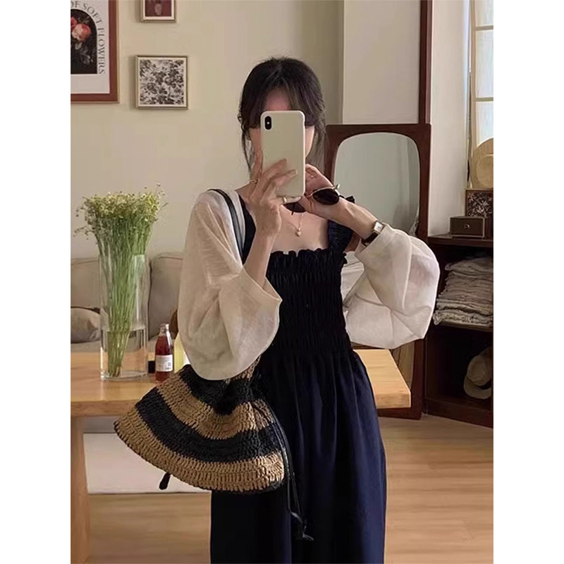 冰丝灯笼袖针织防晒开衫女图片