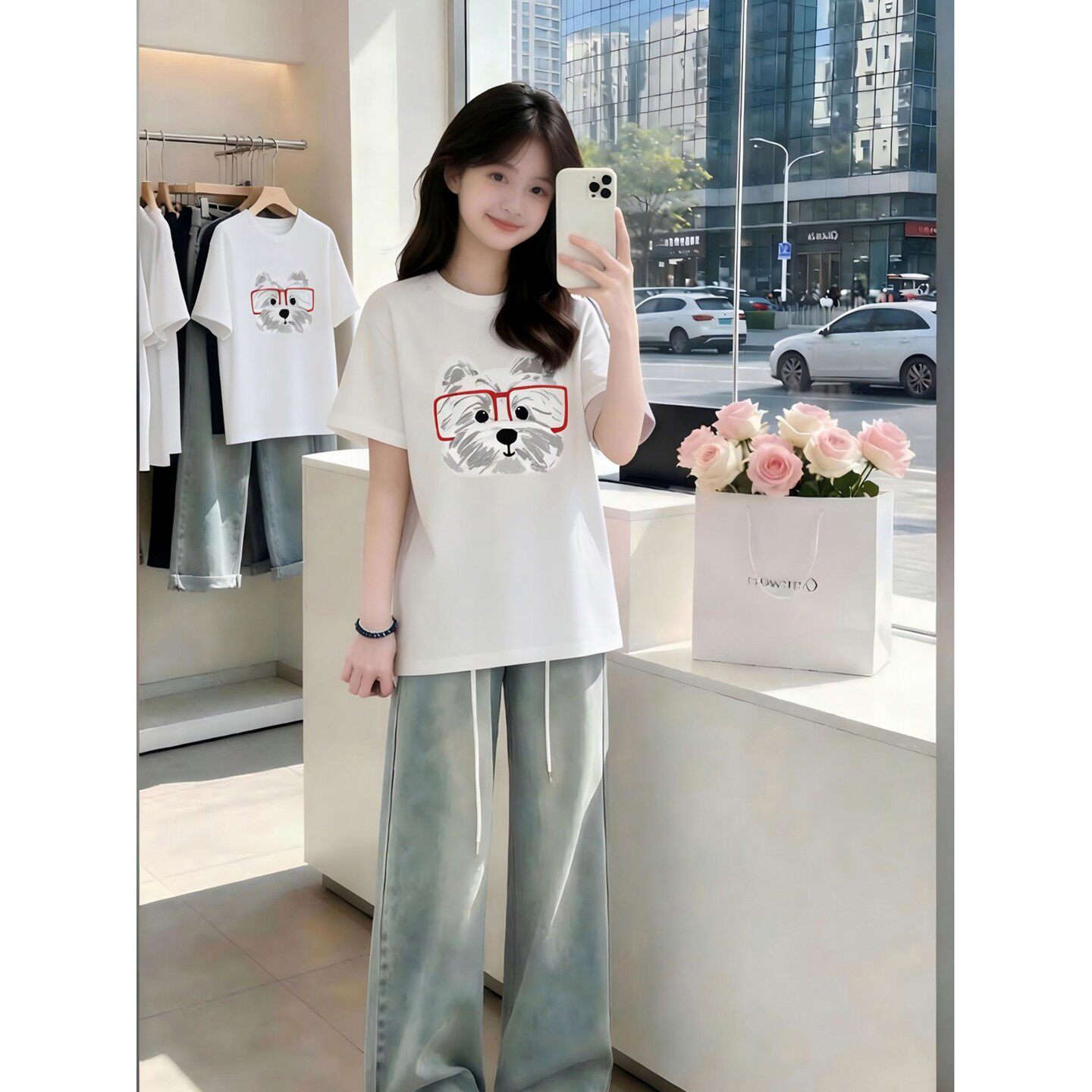 初中生短袖t恤女童夏季新图片