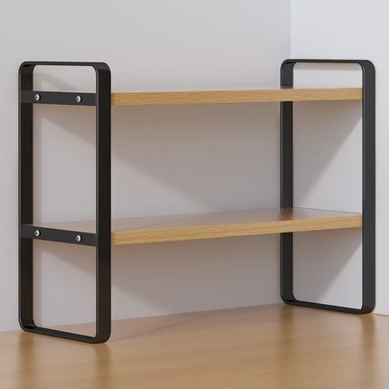 桌面置物架桌上书架铁艺书桌收纳架学生宿舍化妆品整理架办公摆放