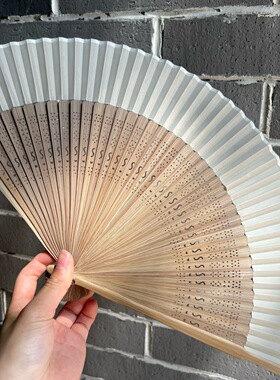 中国风扇子古风7寸真丝纯色竹扇汉服旗袍学生随身小女士跳舞蹈扇